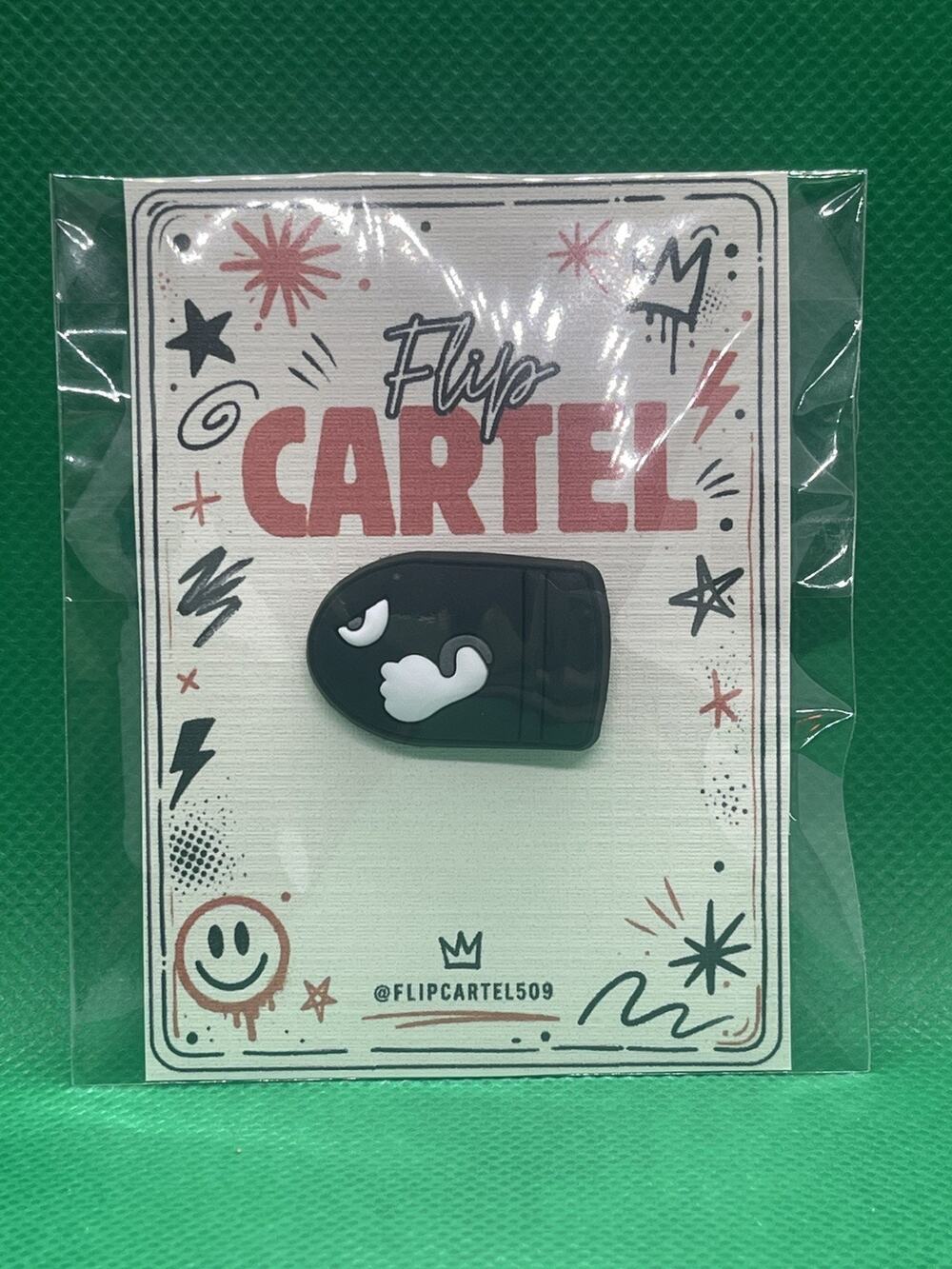 Super Mario Bullet Bill PVC Rubber Hat Pin Backpack Collectible